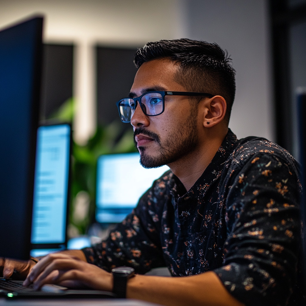 a man working on going through an seo report d5f4de01 4a7a 41a0 9478 071bd332231e 2